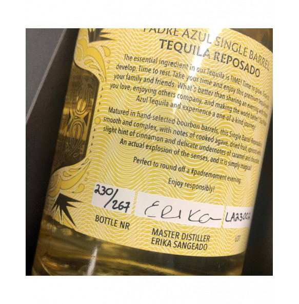 Padre Azul Tequila Reposado Single Barrel 40%, 700ml darčekový box