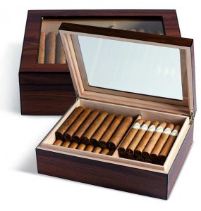 Humidor Egoist 25 glass - wood
